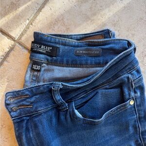 Judy Blue Women's Boot Cut Jeans - Dark Blue